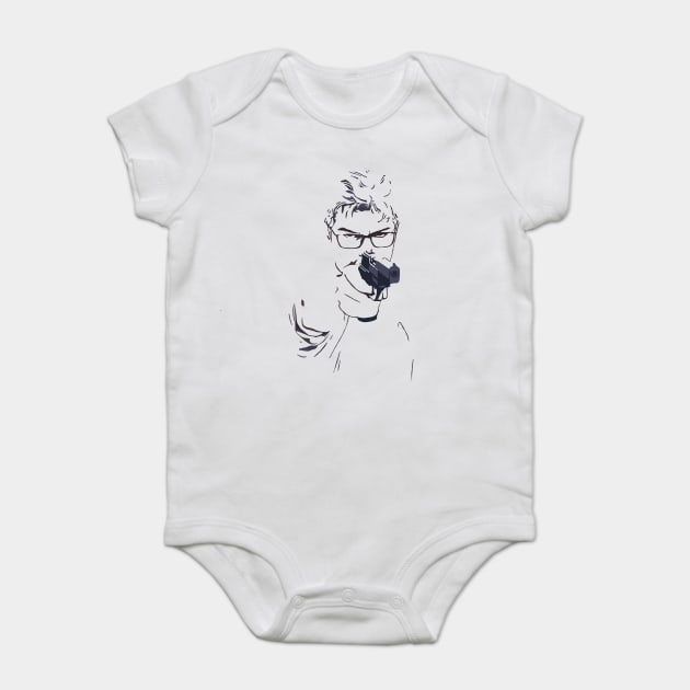 Yusuf-Dikec Yusuf dikeç Olympic Turkish Shooter Baby Bodysuit by JessArty
